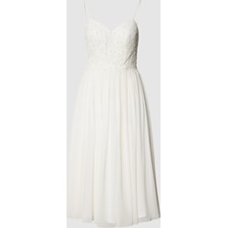 Biała sukienka Laona na ramiączkach mini letnia na sylwestra  - zdjęcie produktu