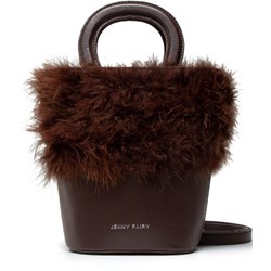 Shopper bag Jenny Fairy brązowa elegancka na ramię bez dodatków  - zdjęcie produktu