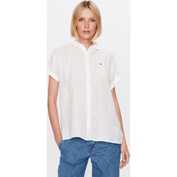 Koszula damska Tommy Hilfiger z krótkim rękawem biała  - zdjęcie produktu