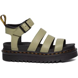 Zielone sandały damskie Dr Martens na platformie casual z klamrą  - zdjęcie produktu