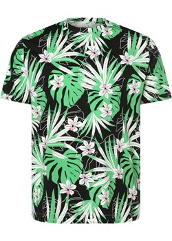 Jack & Jones T-shirt męski Mężczyźni Dżersej czarny wzorzysty Jack & Jones vangraaf - kod rabatowy