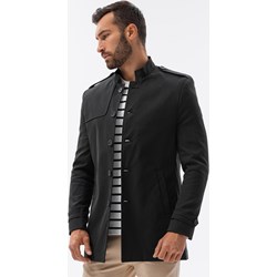 Płaszcz męski czarny Ombre z poliestru  - zdjęcie produktu