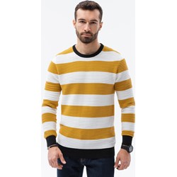 Ombre sweter męski żółty  - zdjęcie produktu