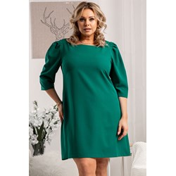 Sukienka trapezowa zielona  - zdjęcie produktu