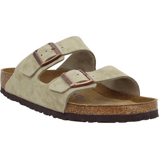 Sanda y Birkenstock Arizona Suede Homme Taupe Spartoo