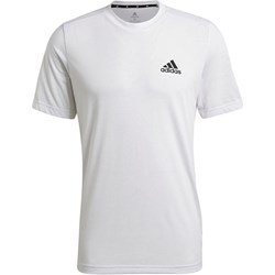 Adidas t-shirt męski biały z krótkim rękawem  - zdjęcie produktu