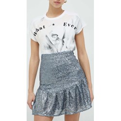 Guess spódnica mini srebrna  - zdjęcie produktu