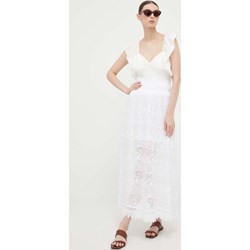 Spódnica biała Guess maxi na wiosnę  - zdjęcie produktu