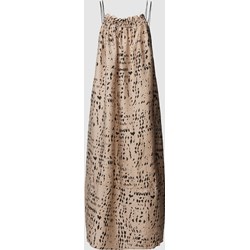 Sukienka Object na lato w abstrakcyjne wzory na ramiączkach maxi z lyocellu  - zdjęcie produktu