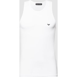 T-shirt męski biały Emporio Armani z elastanu  - zdjęcie produktu