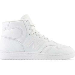 Buty sportowe damskie New Balance sneakersy białe płaskie na wiosnę ze skóry  - zdjęcie produktu