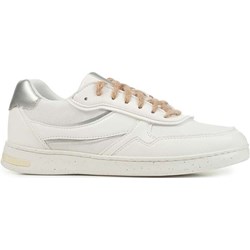Buty sportowe damskie białe Geox sneakersy na płaskiej podeszwie  - zdjęcie produktu