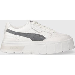 Buty sportowe damskie Puma sneakersy białe sznurowane na platformie  - zdjęcie produktu