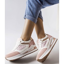 Buty sportowe damskie Gemre sneakersy płaskie sznurowane  - zdjęcie produktu