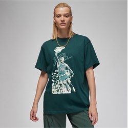 Bluzka damska zielona Jordan z krótkim rękawem  - zdjęcie produktu