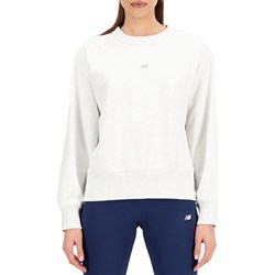 New Balance bluza damska biała sportowa z bawełny  - zdjęcie produktu