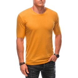 T-shirt męski pomarańczowa Edoti bawełniany  - zdjęcie produktu