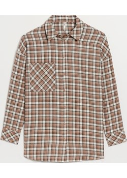 Flanelowa koszula w drobną kratę oversize - Wielobarwny House House - kod rabatowy