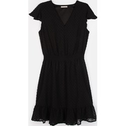 Sukienka czarna Gate mini na urodziny z krótkim rękawem  - zdjęcie produktu
