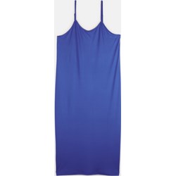 Sukienka Gate niebieska maxi prosta z okrągłym dekoltem  - zdjęcie produktu