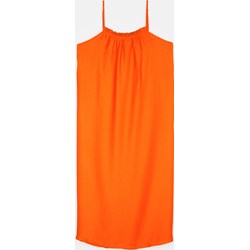 Sukienka Gate mini pomarańczowy na plażę prosta z okrągłym dekoltem  - zdjęcie produktu
