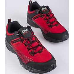 Buty trekkingowe męskie DK czerwone sznurowane  - zdjęcie produktu