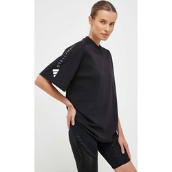 Bluzka damska Adidas z krótkimi rękawami z dzianiny z okrągłym dekoltem  - zdjęcie produktu