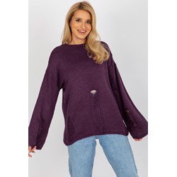 Sweter damski Badu z okrągłym dekoltem  - zdjęcie produktu