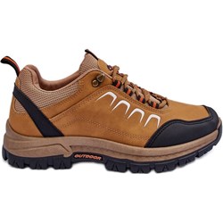 Buty trekkingowe męskie Pg3 brązowe sportowe sznurowane  - zdjęcie produktu
