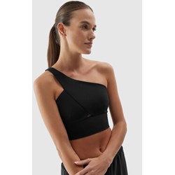 Bluzka damska czarna 4F sportowa na wiosnę z okrągłym dekoltem  - zdjęcie produktu