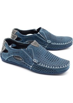 Buty męskie mokasyny 901 lato granatowe Mario Pala butyolivier - kod rabatowy