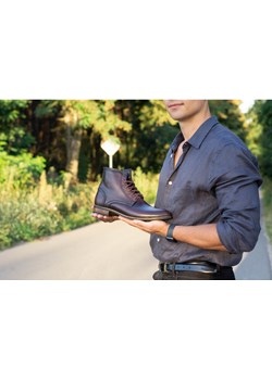 Sztyblety męskie skórzane 287 ŚW kabir Kent butyolivier wyprzedaż - kod rabatowy