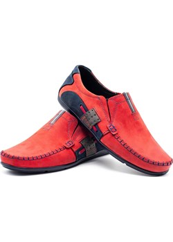 Mokasyny męskie 834 czerwone Mario Pala butyolivier promocja - kod rabatowy
