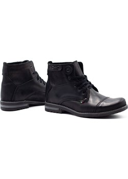 Buty męskie zimowe 812K czarne Komodo butyolivier okazyjna cena - kod rabatowy
