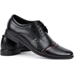 Buty Olivier półbuty męskie eleganckie ze skóry  - zdjęcie produktu