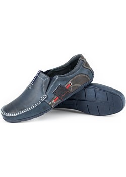 Mokasyny męskie 834 granatowe Mario Pala butyolivier promocyjna cena - kod rabatowy