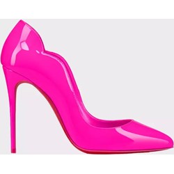 Czółenka Christian Louboutin różowe eleganckie na wysokim obcasie  - zdjęcie produktu