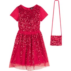 Sukienka dziewczęca czerwona Bonprix  - zdjęcie produktu
