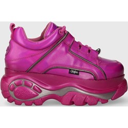 Buty sportowe damskie różowe Buffalo sneakersy sznurowane  - zdjęcie produktu
