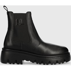Buty zimowe męskie Karl Lagerfeld na zimę bez zapięcia  - zdjęcie produktu