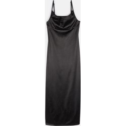 Sukienka Gate czarna na lato mini na ramiączkach  - zdjęcie produktu