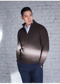 Sweter męski z wełny jaka Mongolian wool & cashmere - kod rabatowy