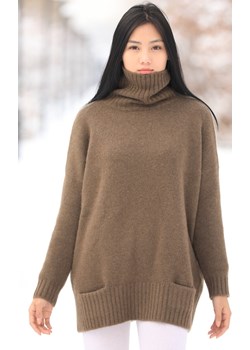 Sweter z wełny jaka Mongolian wool & cashmere - kod rabatowy