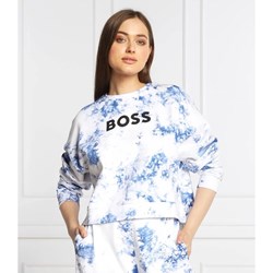BOSS HUGO bluza damska bawełniana casual w nadruki  - zdjęcie produktu