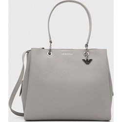 Shopper bag Emporio Armani duża matowa na ramię  - zdjęcie produktu