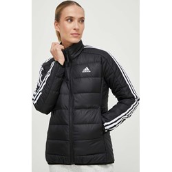 Kurtka damska Adidas bez kaptura czarna długa  - zdjęcie produktu