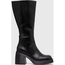 Kozaki damskie Vagabond Shoemakers jesienne eleganckie na obcasie z zamkiem skórzane  - zdjęcie produktu
