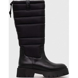 Kozaki damskie Hugo Boss z cholewką przed kolano casualowe jesienne  - zdjęcie produktu