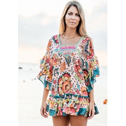 Sukienka Isla Bonita By Sigris mini z długimi rękawami rozkloszowana  - zdjęcie produktu