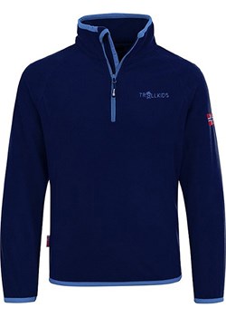Bluza polarowa "Hekla" w kolorze granatowo-błękitnym  Trollkids okazja Limango Polska  - kod rabatowy